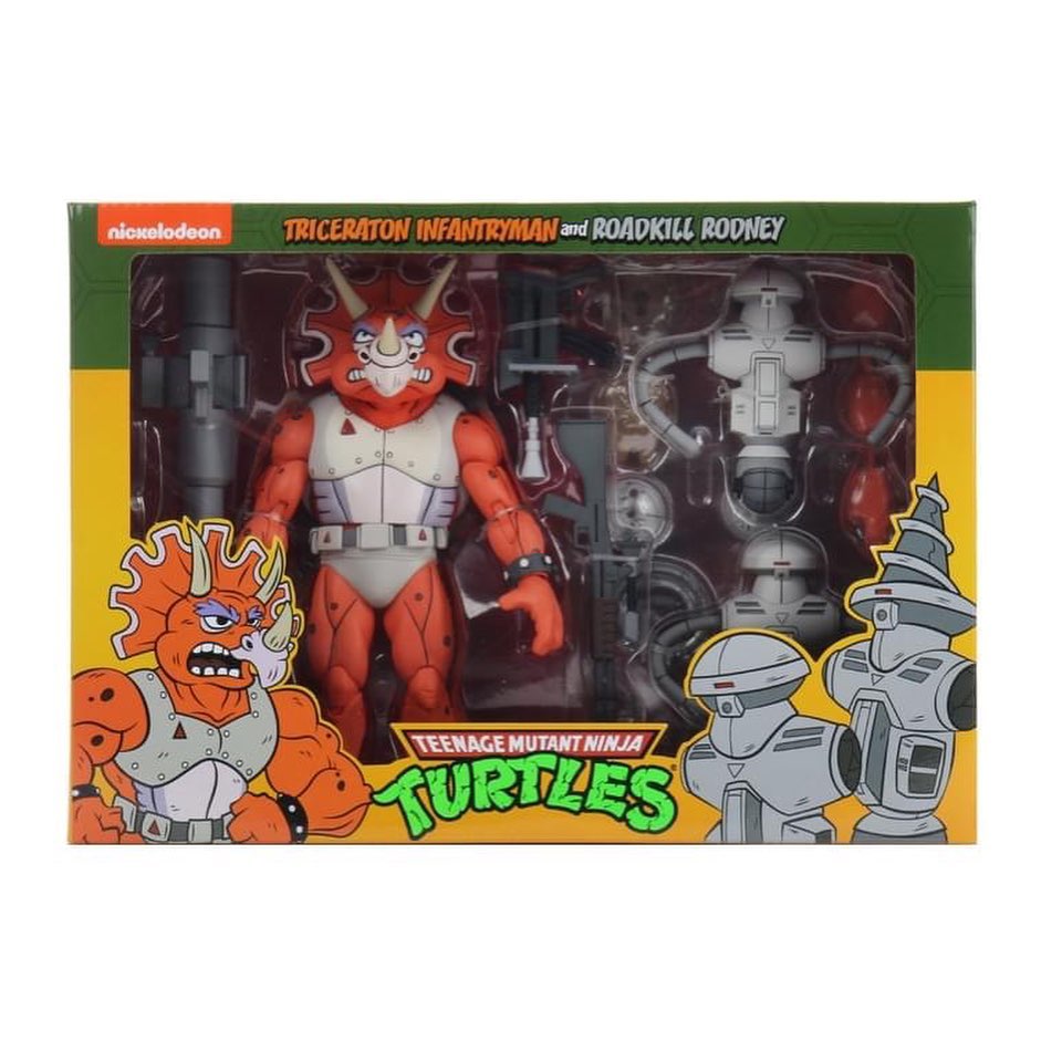 TMNT Cartoon 2-Pack - Triceraton Infantry & Roadkill Rodney