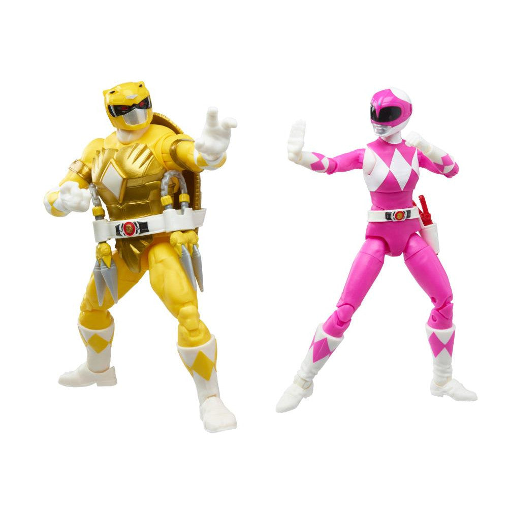 TMNT X Power Rangers Lightning Collection Michelangelo & April 2-Pack
